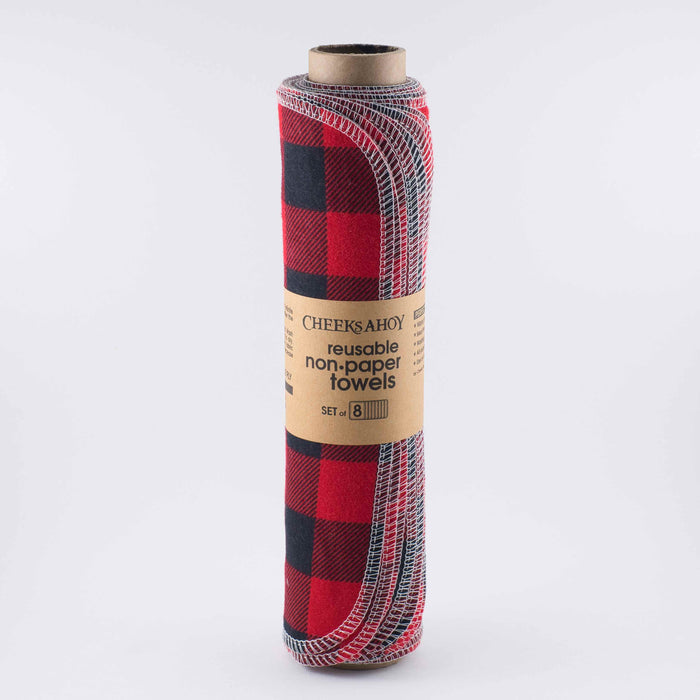 Reusable Non-Paper Towels - Plaids