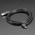 Right Angle USB cable - A/MicroB by Adafruit - The Pi Hut