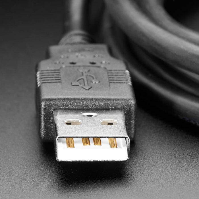 Right Angle USB cable - A/MicroB by Adafruit - The Pi Hut
