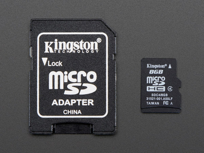 SD/MicroSD Memory Card (8 GB SDHC) [Discontinued] by The Pi Hut - The Pi Hut