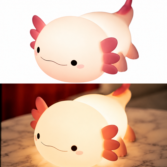Silicone Axolotl Design Night Light