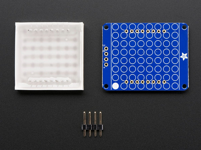 Small 1.2" 8x8 Bright Square Pure Green LED Matrix + Backpack [discontinued] by Adafruit - The Pi Hut