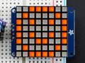 Small 1.2" 8x8 Ultra Bright Square Amber LED Matrix + Backpack [Discontinued] by Adafruit - The Pi Hut