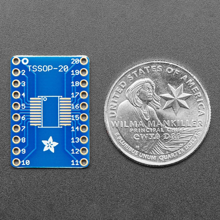 SMT Breakout PCB for SOIC-20 or TSSOP-20 - 3 Pack by Adafruit - The Pi Hut