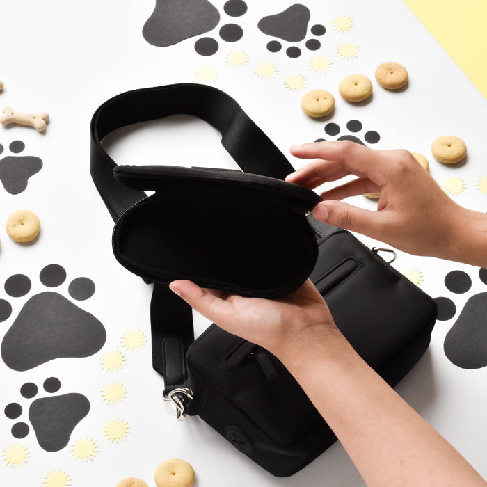 black sunglasses case for dog walking bag