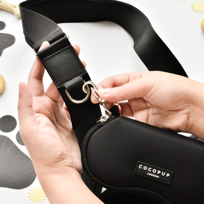 black sunglasses case for dog walking bag