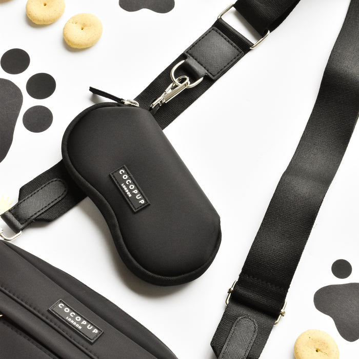 black sunglasses case for dog walking bag
