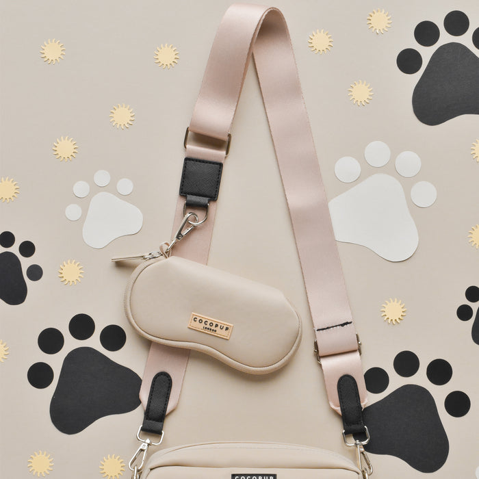 caramel latte sunglass case for dog walking bag