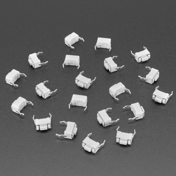 Tactile Switch Buttons (6mm slim) x 20 pack by Adafruit - The Pi Hut