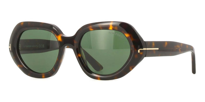 Tom Ford April-02 TF1317 #colour_shiny dark havana/green with light mirror