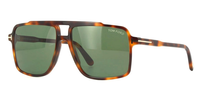 Shiny Dark Havana/Green with Light Mirror / 59