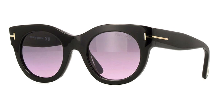 Tom Ford Marine-02 TF1315 #colour_shiny black/grey to purple gradient