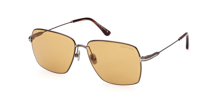 Tom Ford Pierre-02 TF0994 Shiny Gunmetal/Brown #colour_shiny-gunmetal-brown