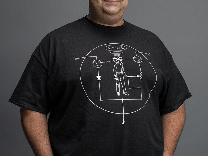 Transistor Man Shirt - Mens 4X-Large [Discontinued] by The Pi Hut - The Pi Hut
