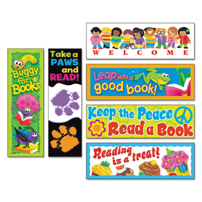 TREND Bookmark Combo Packs, Celebrate Reading Variety #1, 2w x 6h, 216/Pack (T12906)