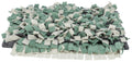 Trixie snuffle mat in green, cream and grey fleece, cut-out view