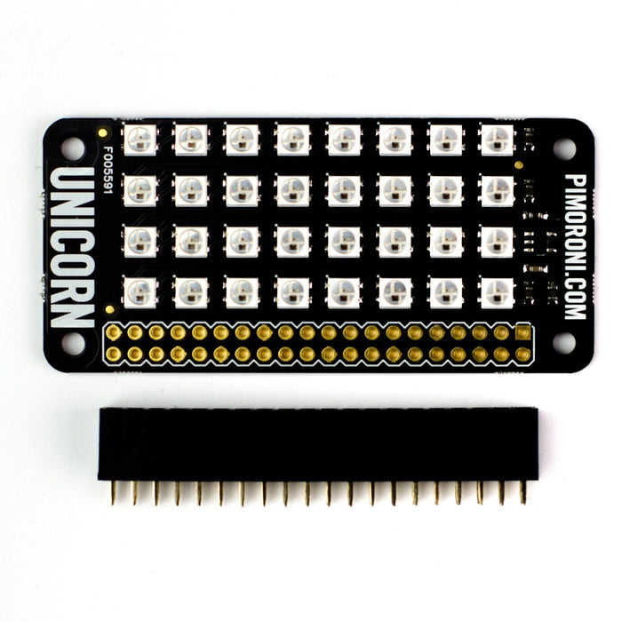 Unicorn pHAT [Discontinued] by Pimoroni - The Pi Hut
