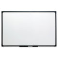 Universal Dry Erase Board, Melamine, 48 x 36, Black Frame (43629)