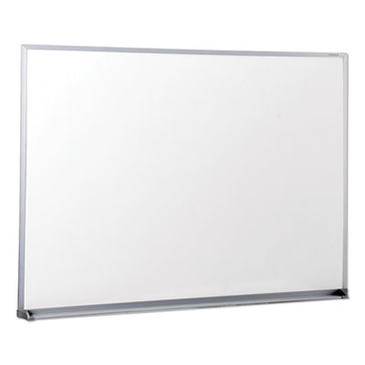 Universal Dry Erase Board, Melamine, 48 x 36, Satin-Finished Aluminum Frame (43624)
