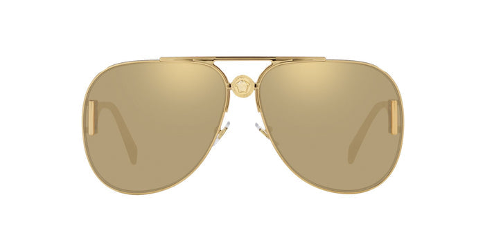 Versace VE2255 Gold/Clear Real Yellow Gold Mirror #colour_gold-clear-real-yellow-gold-mirror