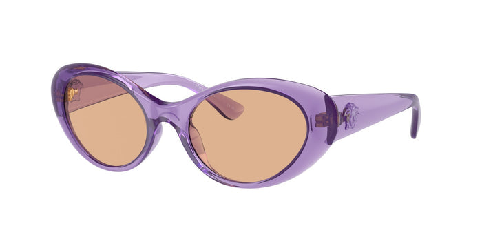 Purple Transparent/Dark Brown / 53