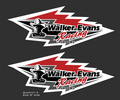 Walker Evans Racing Shocks Decals - RED