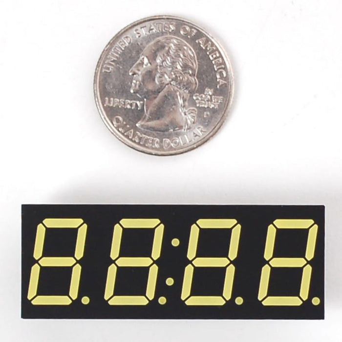 White 7-segment clock display - 0.56" digit height by Adafruit - The Pi Hut