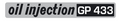 Yamaha 1972 GP433 oil Injection Decal